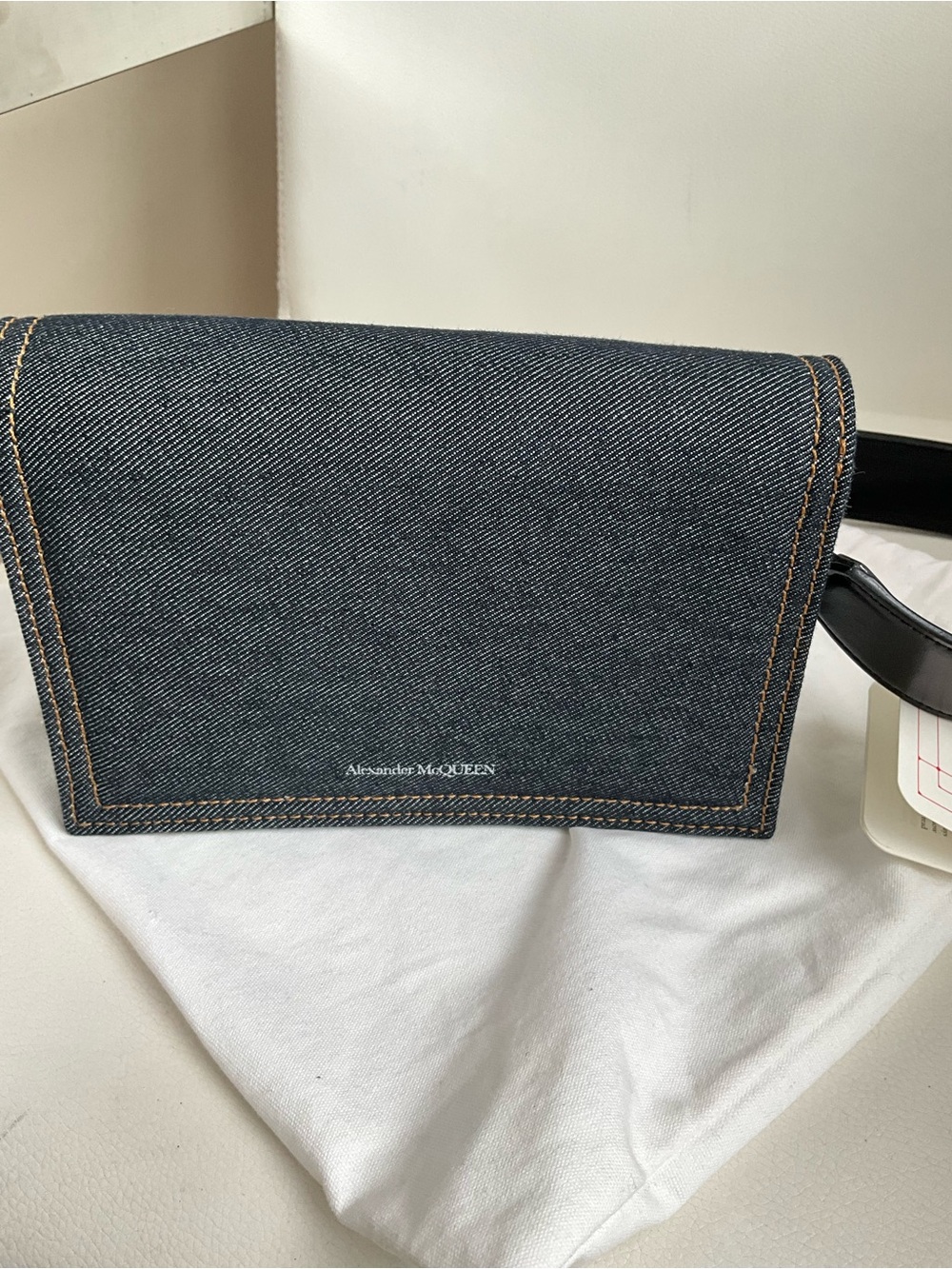 Alexander McQueen Skull Small denim shoulder bag - Picture 5 of 16